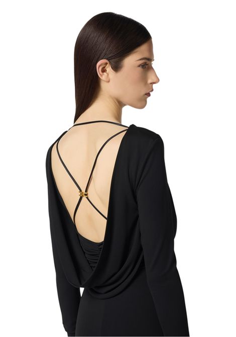 Abito Red Carpet in jersey crêpe fluido ELISABETTA FRANCHI | Abiti | ABR0356E2110